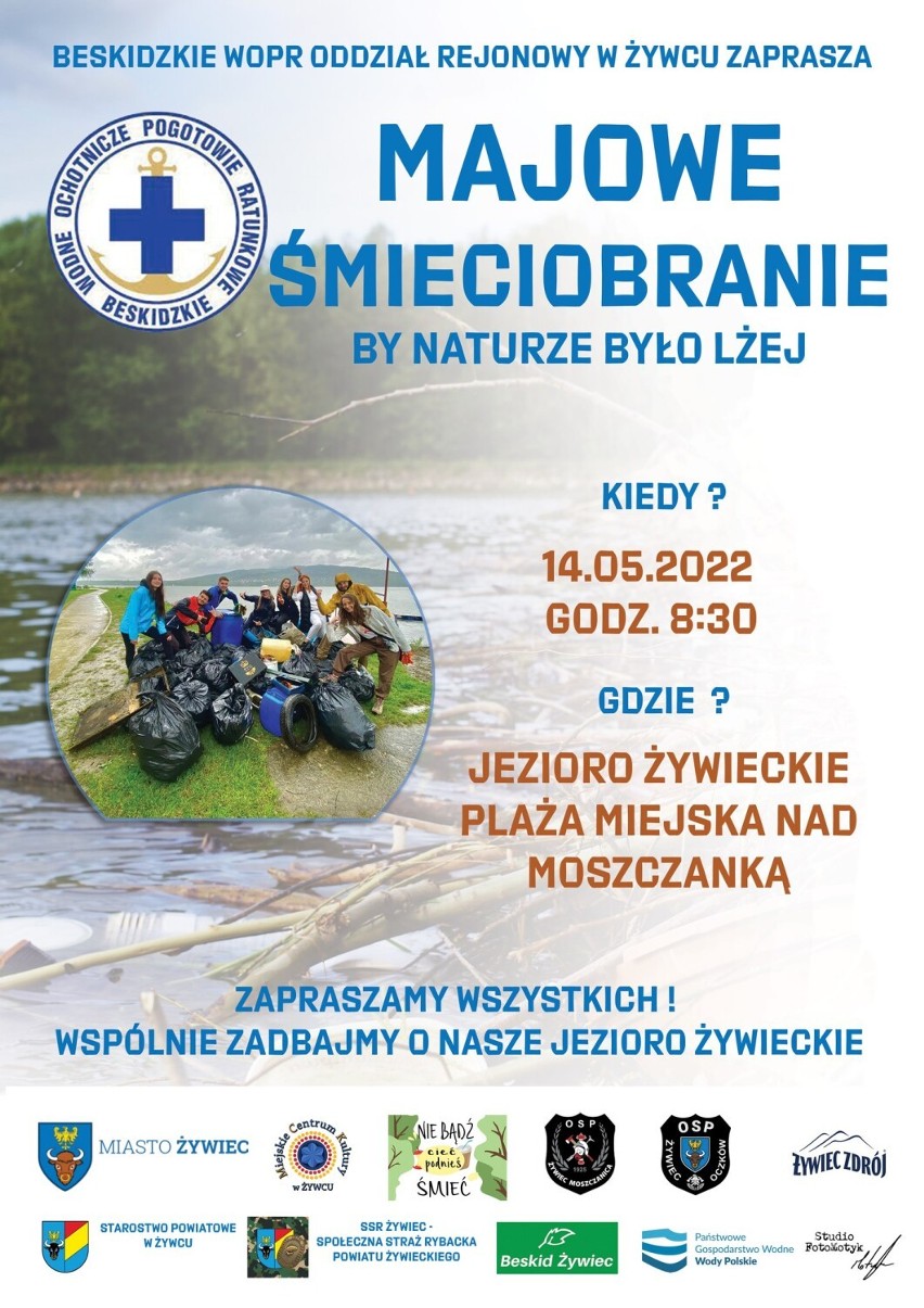 Sprzątanie Jeziora Żywieckiego już w sobotę. Organizuje je WOPR. W ubiegłym roku zebrano aż 4 tony śmieci!