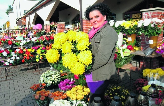 Marta Najman z kwiaciarni przy cmentarzu Osobowickim