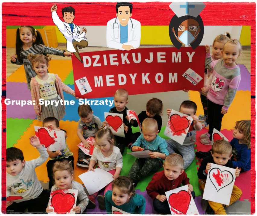 Przedszkolaki z Legnicy dziękują medykom!