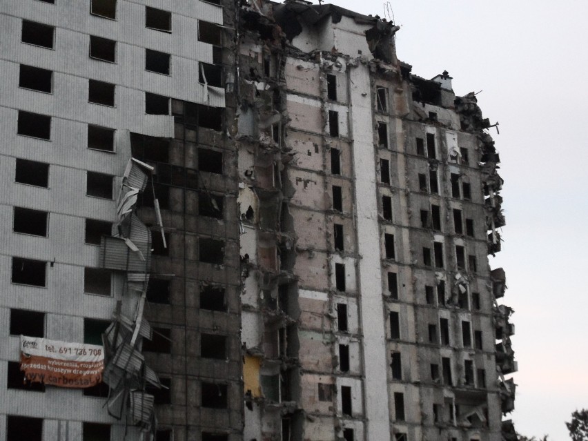 Hotel Diament w Jastrzębiu: wyburzania ciąg dalszy