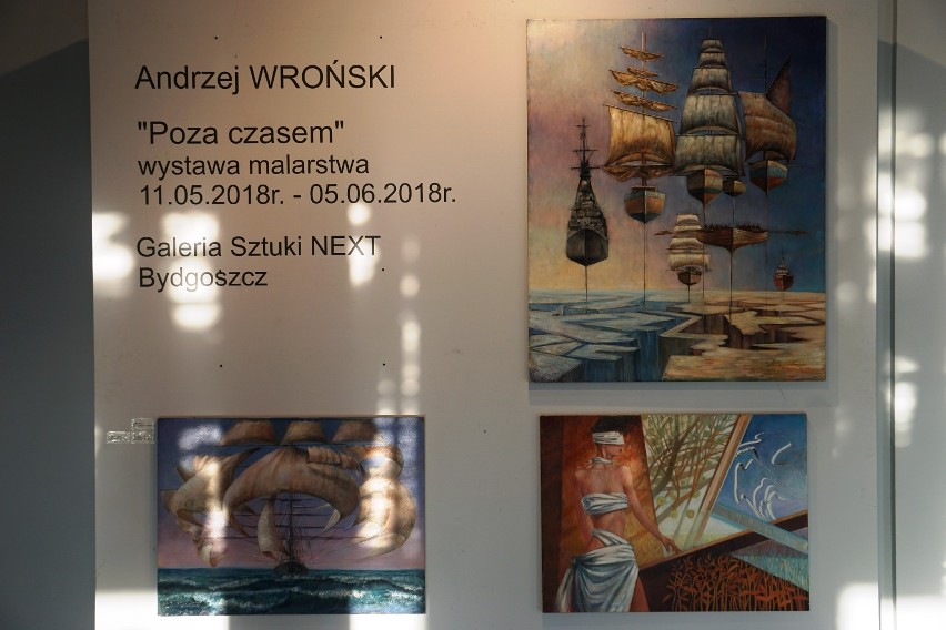 Wystawa malarstwa Andrzeja Wrońskiego w Galerii Sztuki NEXT w Bydgoszczy [zdjęcia, wideo]