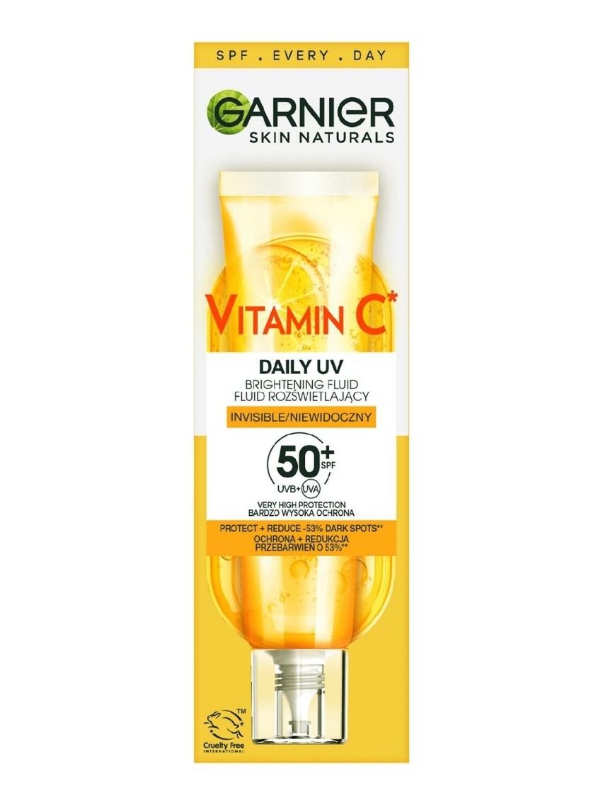 Niewidoczny fluid na dzień Garnier Vitamin C SPF50+