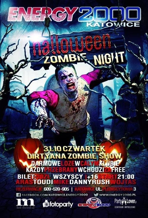 Kolejną klubową propozycją  jest Halloween Zombie Night w...