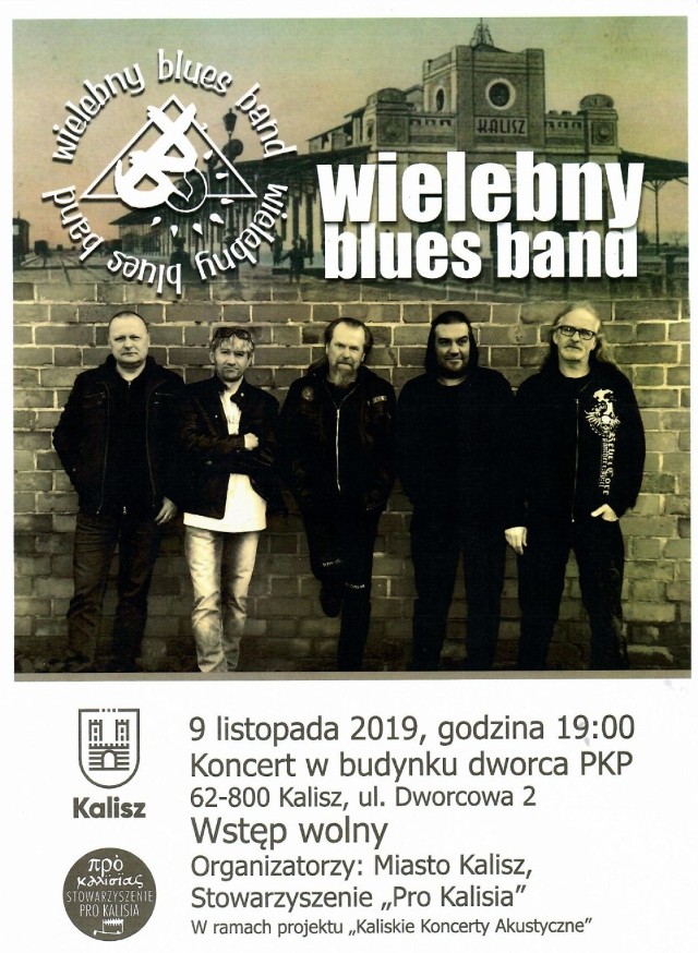 Wielebny Blues Band wystąpi na kaliskim dworcu PKP