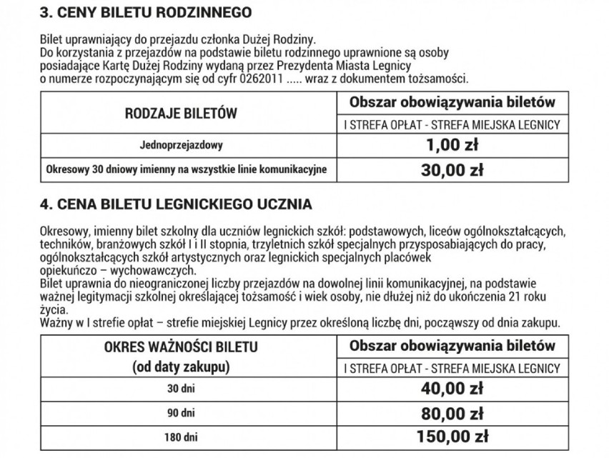 Od niedzieli 1 listopada zmieniają się ceny biletów MPK w Legnicy. Będziemy płacić więcej! Zobacz dokładny nowy cennik