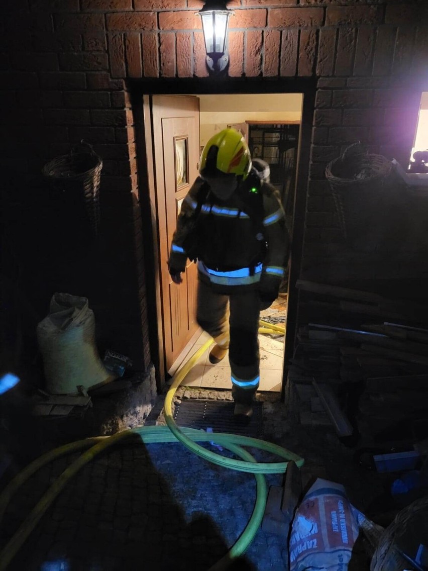 Pożar kotłowni w budynku przy Raciborskiego w Kaliszu