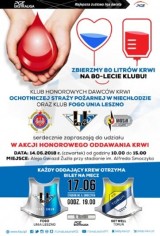 Akcja honorowego oddawania krwi z okazji 80-lecia klubu Unia Leszno [ZAPOWIEDŹ]  