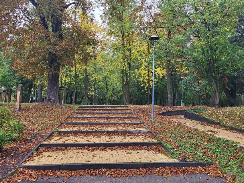 Jesienny park miejski w Oleśnie