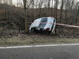 W Bargędzinie auto wjechało do rowu. 4-letnia dziecko doznało urazu ręki