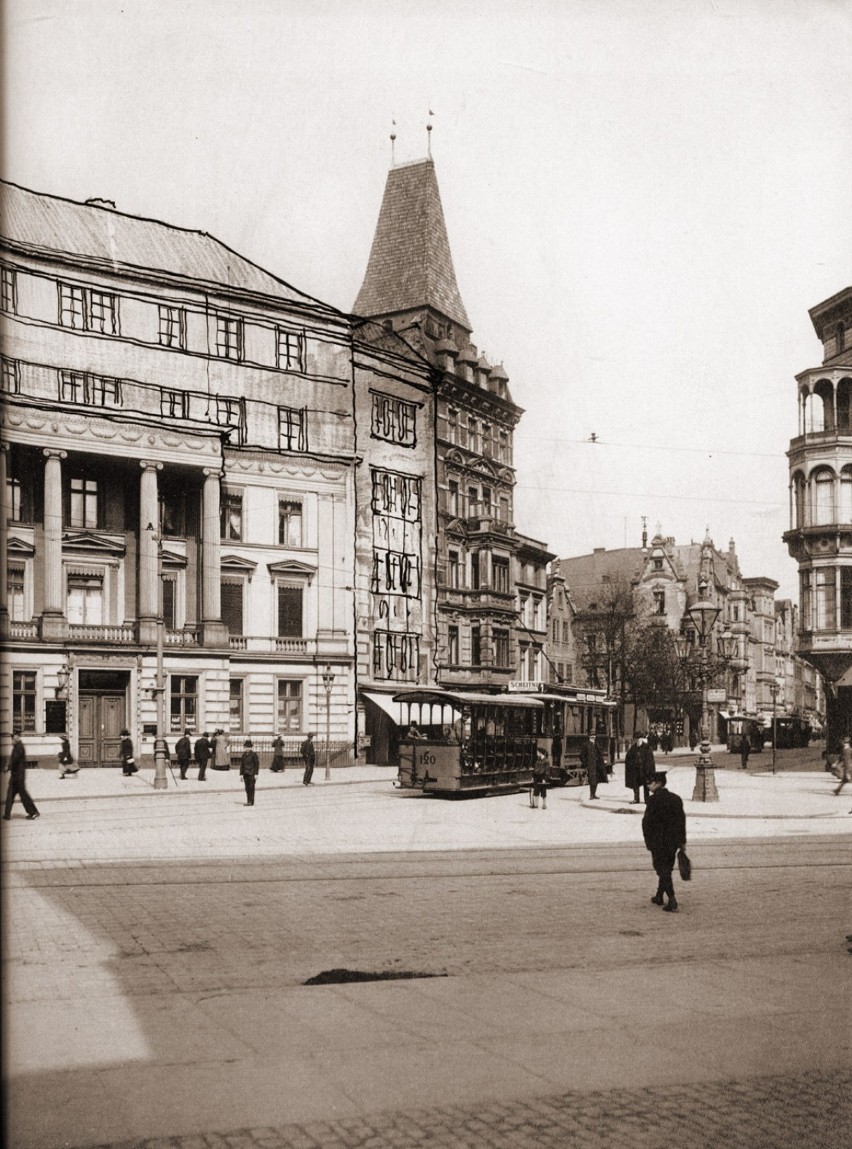 Bank Alexanderhaus, wlot ul. św. Mikołaja. Lata 1905-1910...