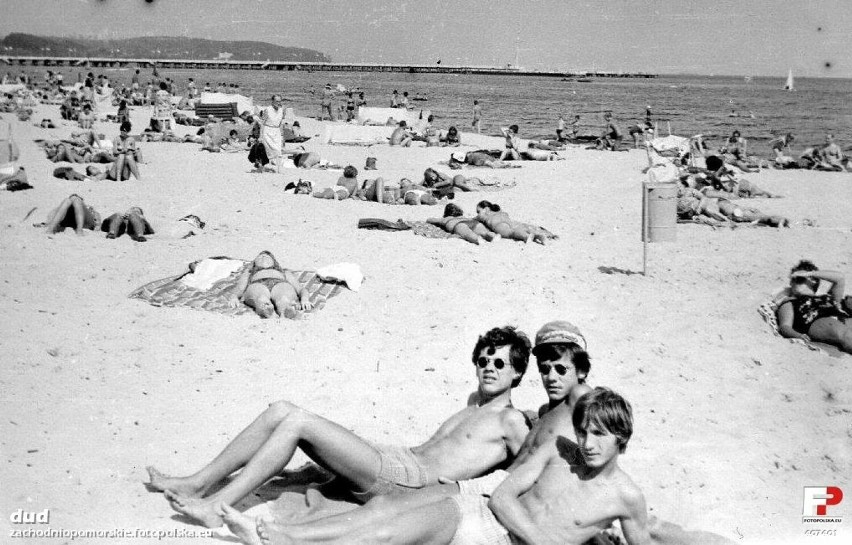 Plaża w 1972 roku.
