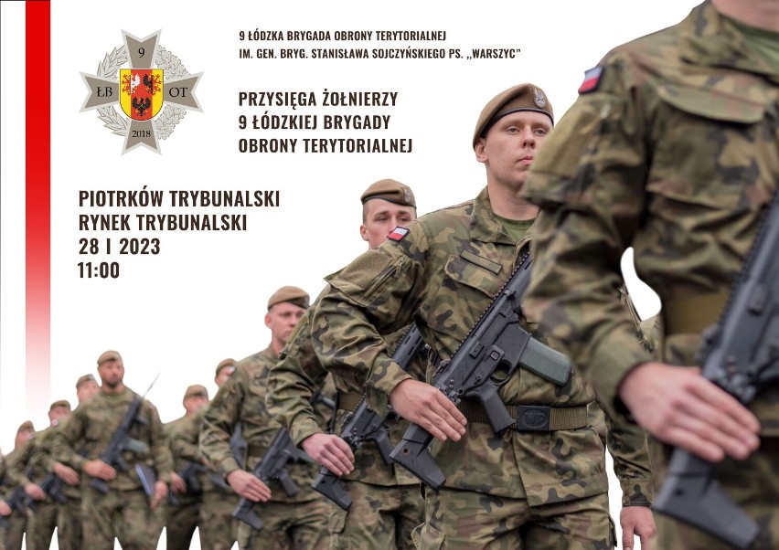 Przysięga wojskowa żołnierzy WOT odbędzie się w Piotrkowie...