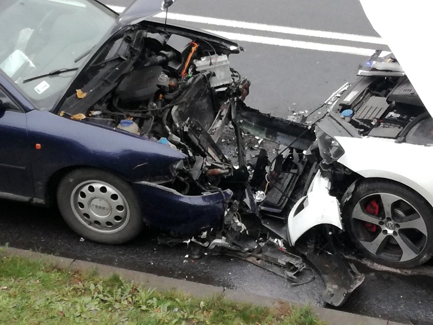 Wypadek na ulicy Piłsudskiego w Kaliszu