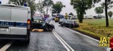 Poważny wypadek na "trójce" w Mysłowie. Jedna osoba trafiła do szpitala