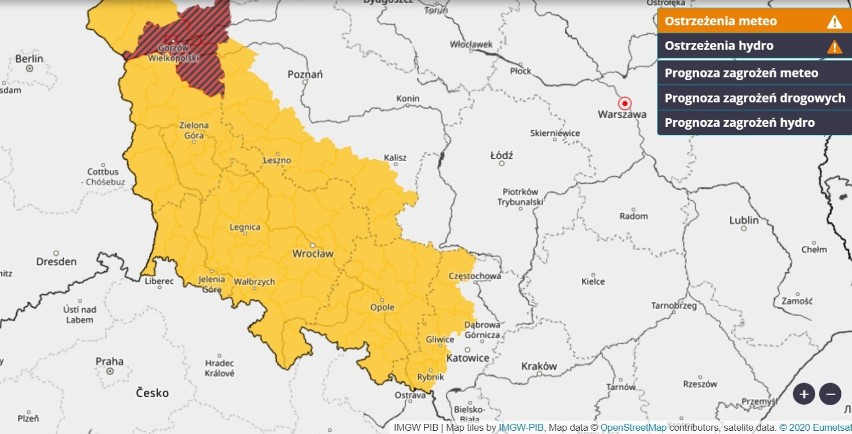 Dziś (08.09.2022) możliwe burze nad powiatem rawickim - ostrzegają IMGW i Polscy Łowcy Burz