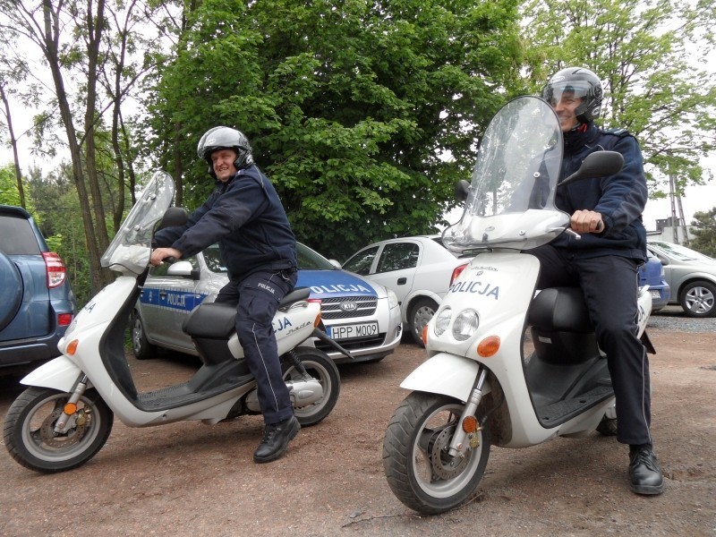 Policja na skuterach - Orzesze