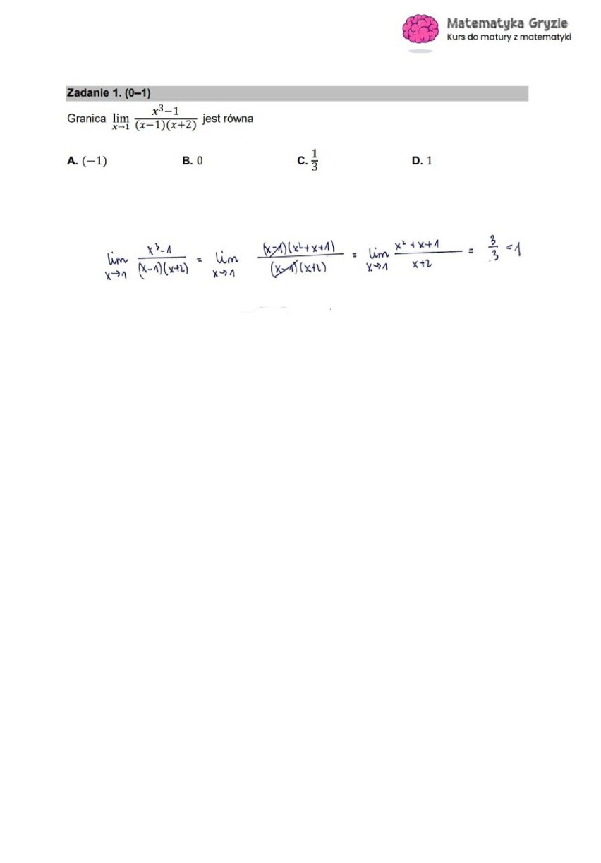 Matematyka rozszerzona - arkusz CKE i proponowane odpowiedzi