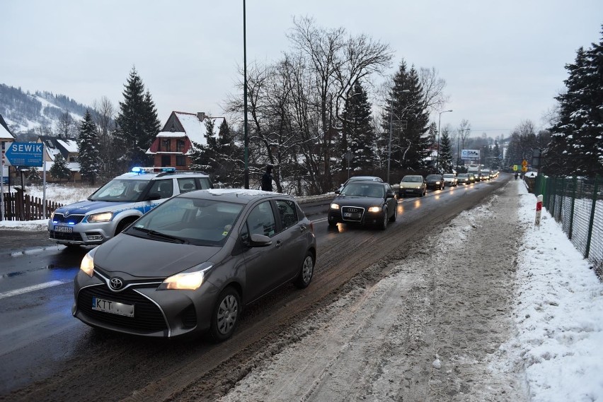 Wypadek na wjeździe do Zakopanego. Zakopianka zablokowana