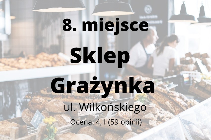 Najlepsze sklepy spożywcze w Inowrocławiu według opinii w Google. TOP 10 