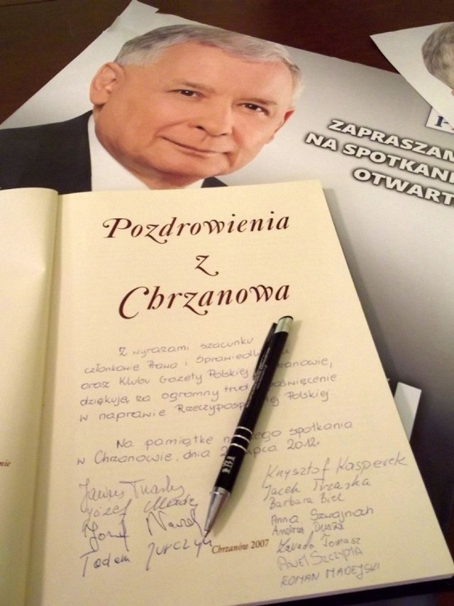 Jarosław Kaczyński w Chrzanowie spotkał się z bardzo entuzjastycznym przyjęciem