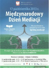 Międzynarodowy Dzień Mediacji - konsultacje w Wolsztynie
