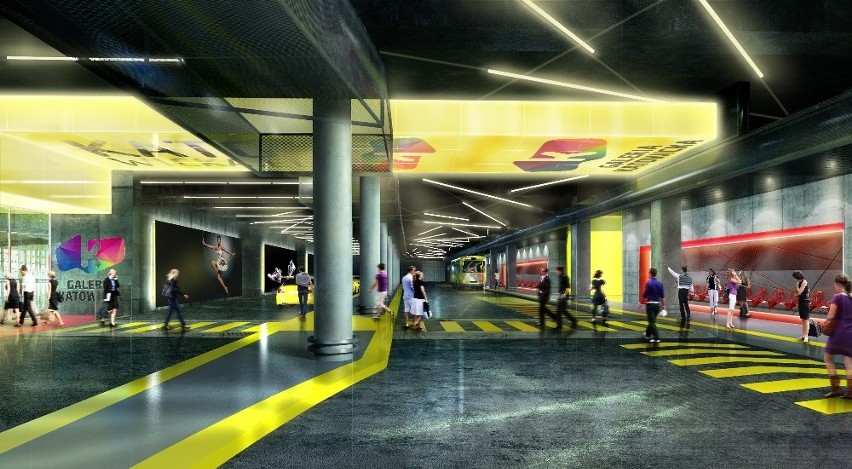 Tak będzie się prezentował podziemny dworzec autobusowy.