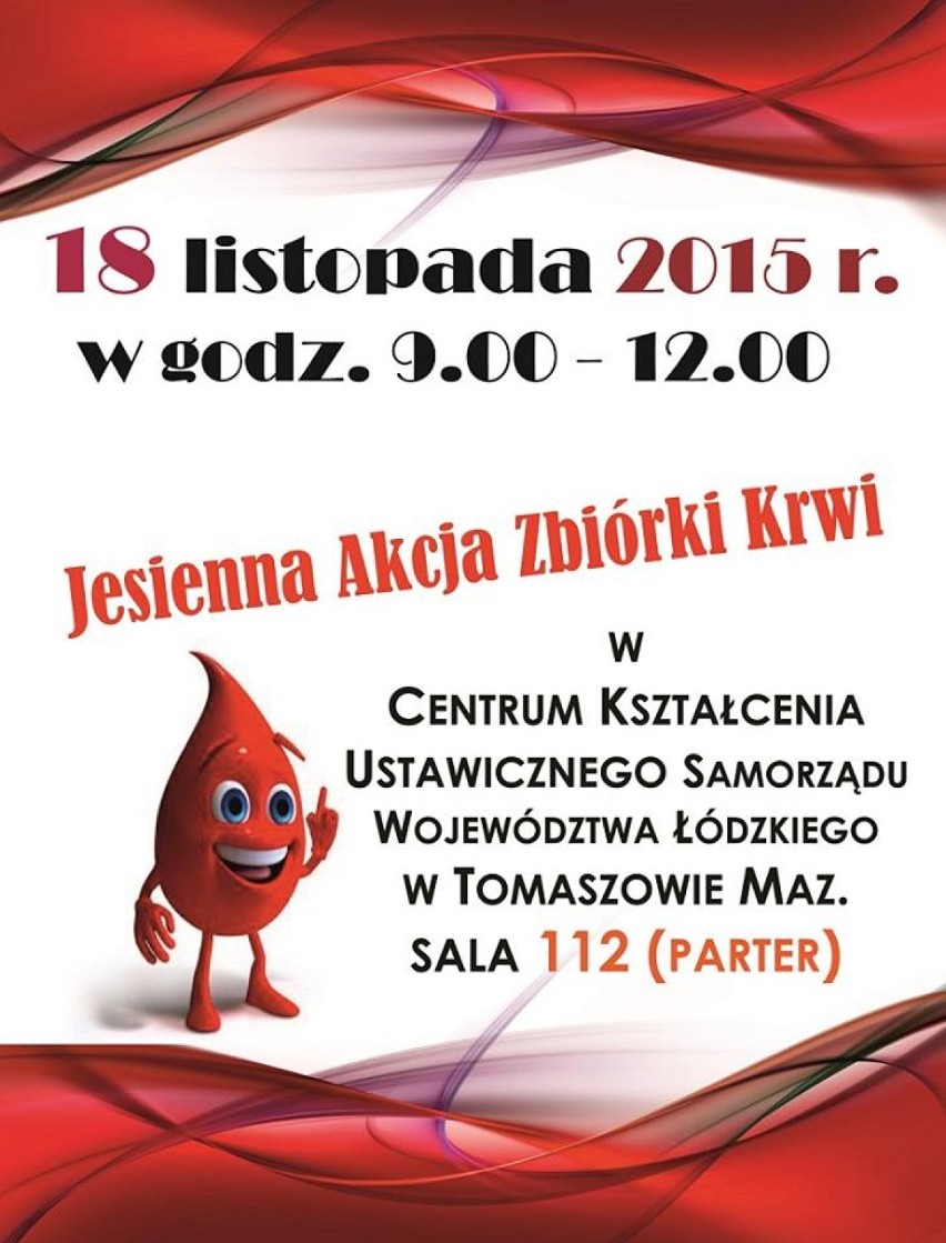 Zbiórki krwi w Tomaszowie i Opocznie: Gdzie w najbliższych dniach oddasz krew?