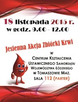 Zbiórki krwi w Tomaszowie i Opocznie: Gdzie w najbliższych dniach oddasz krew?