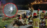 Nocny wypadek przy moście Dębnickim w Krakowie! Zginęło czerech młodych mężczyzn. Udostępniono nagranie z wypadku