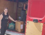 Pomagamy Ukrainie. Pomoc z gminy Gomunice dotarła do gminy Kornin. ZDJĘCIA