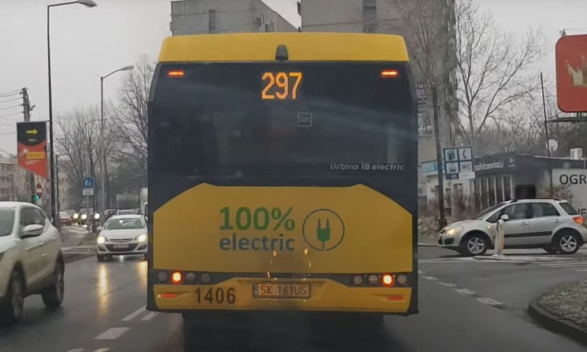 Autobus elektryczny jadący przez Katowice... kopci jak stary diesel. Dlaczego?