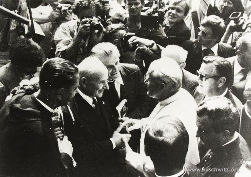 Spotkanie Jana Pawła II z Franciszkiem Gajowniczkiem, za...