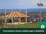 Taras widokowy w Radolinie. Prace idą pełną parą 