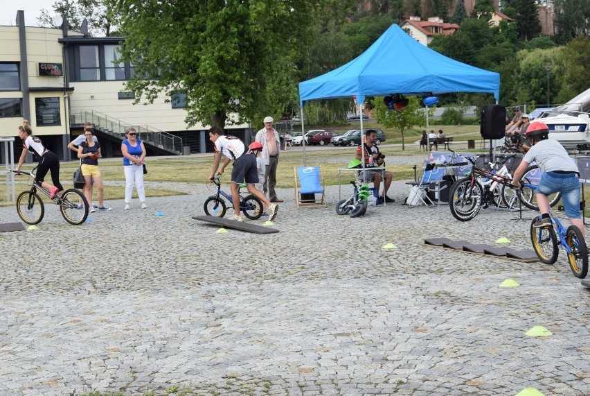 Rowerowe atrakcje w Miasteczku Green Velo na sandomierskim bulwarze 