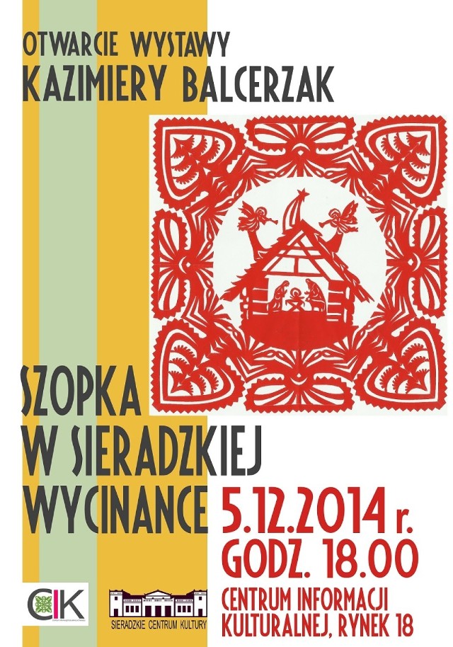 Wycinanki w sieradzkim CIK. Od piątku 5 grudnia prezentowane będą prace Kazimiery Balcerzak