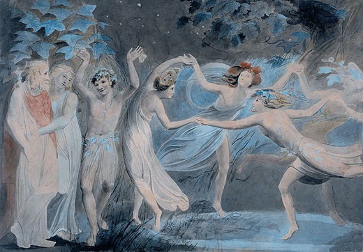 Źródło: http://commons.wikimedia.org/wiki/File:Oberon,_Titania_and_Puck_with_Fairies_Dancing._William_Blake._c.1786.jpg