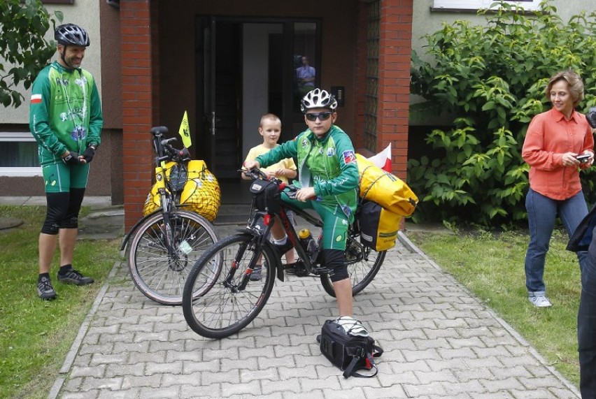 13-letni Mateusz z ojcem pojechali rowerem na igrzyska do Londynu