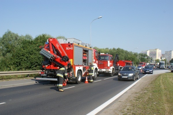 Wypadek na skrzyżowaniu w Koninie.