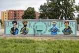 W Kluczborku powstał mural w podziękowaniu medykom i wolontariuszom za walkę z koronawirusem [zdjęcia, wideo]