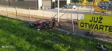Wypadek w Twardosławicach. Hyundai zderzył się z motocyklem