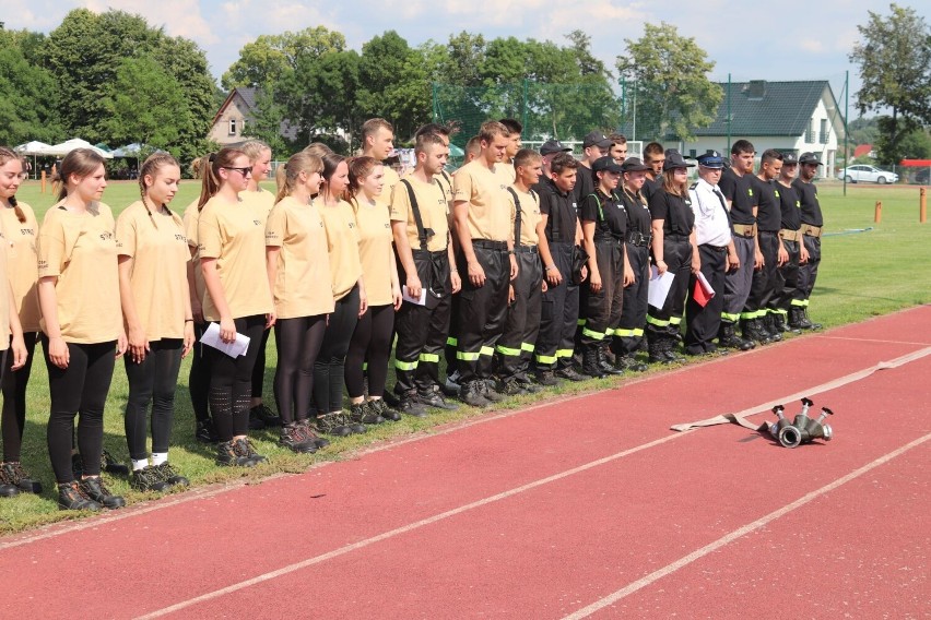 Druhowie z gminy Kamieniec rywalizowali podczas zawodów sportowo - pożarniczych