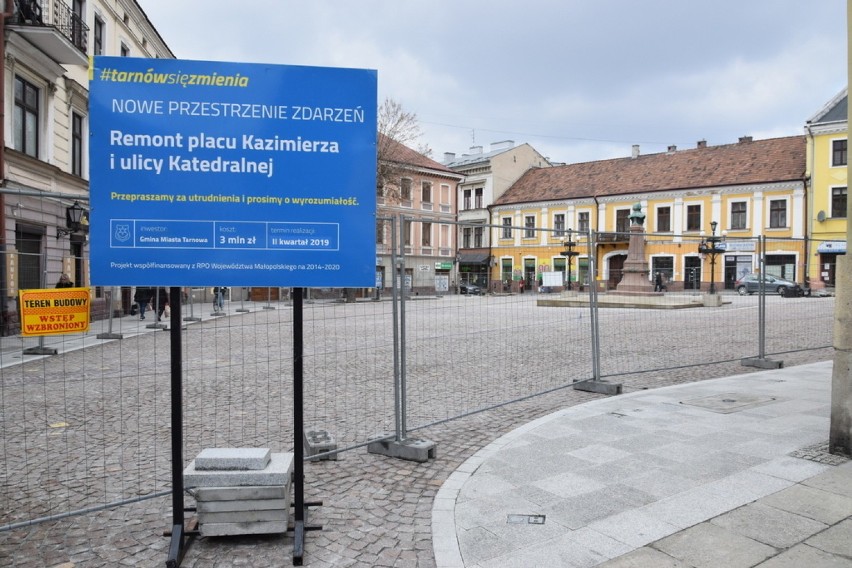 Plac Kazimierza po remoncie będzie wyłączony z ruchu