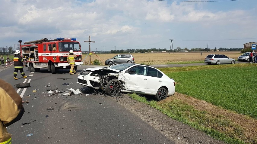 Groźny wypadek na trasie Opalenica - Grodzisk