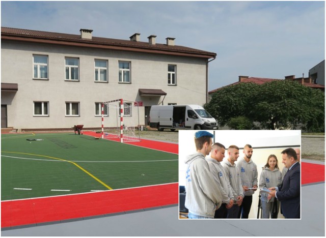 Uczniowie w Zespole Szkół Zawodowych mają nowe boisko za pół miliona złotych. Ci w ZS nr 1 otrzymali nową pracownię