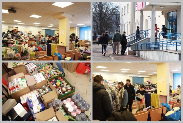 Pomoc z Włocławka dla Ukrainy - zbiórka przy ulicy Chmielnej. Potrzeba  żywności i środków czystości [zdjęcia] | Włocławek Nasze Miasto