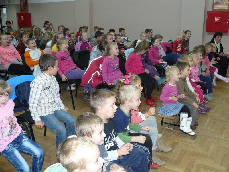 Spotkanie w szkole w Maszewie z Leszkiem Bolibokiem