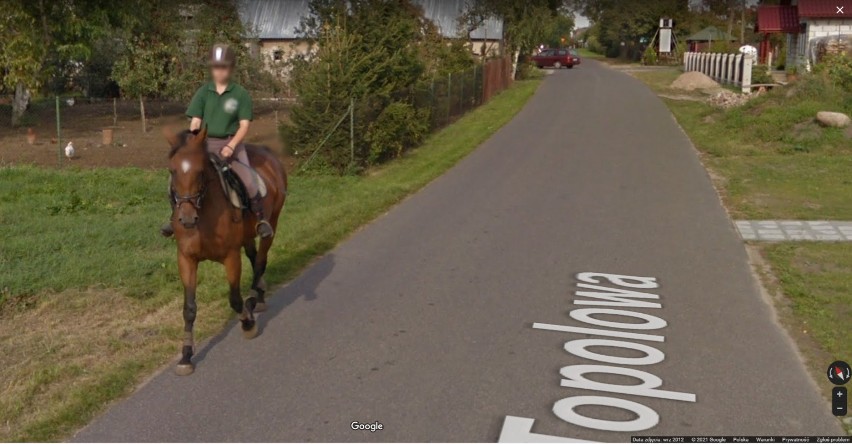 Wioski pod Wągrowcem w obiektywie kamer Google Street View. Przyłapani mieszkańcy i goście 