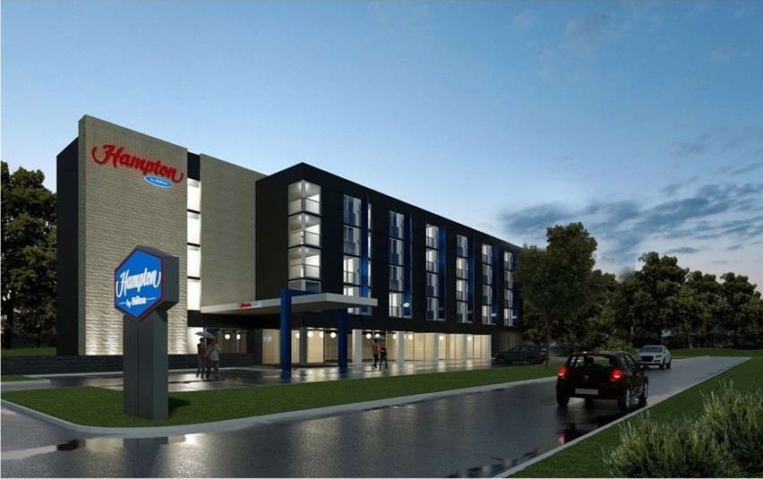 Hotele w Gdańsku: Ruszy budowa hotelu Hampton by Hilton przy lotnisku w Rębiechowie [WIZUALIZACJE]