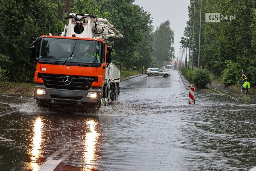 Rekordowa ulewa w Szczecinie - 1.07.2021