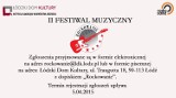 Trwają zgłoszenia do II Festiwalu Muzycznego „Rockowanie”